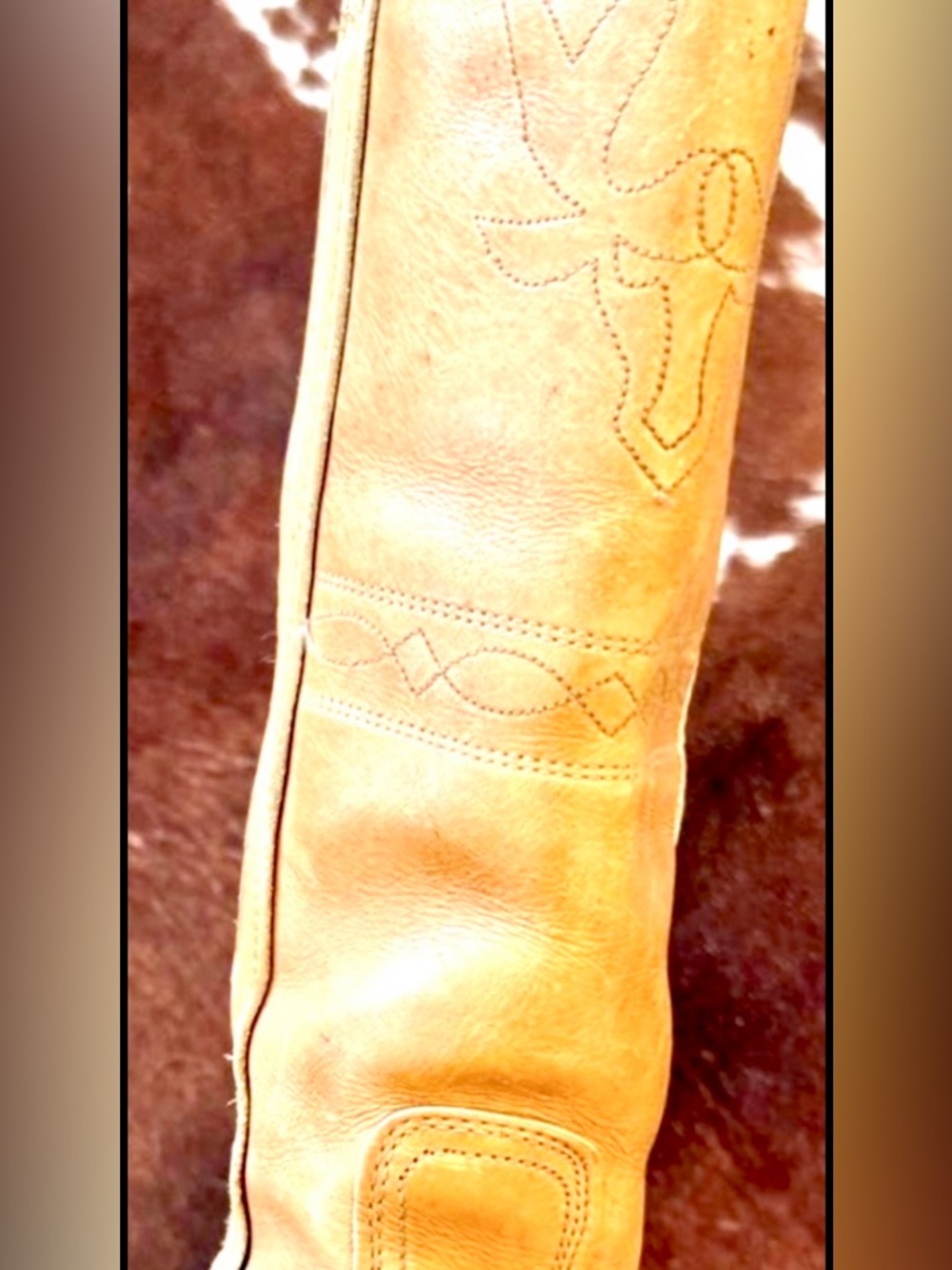 FRYE Genuine VTG.CAMPUS Boots STAG/Longhorn/Stitching/Excellent Condition-Rare. - Picture 7 of 15